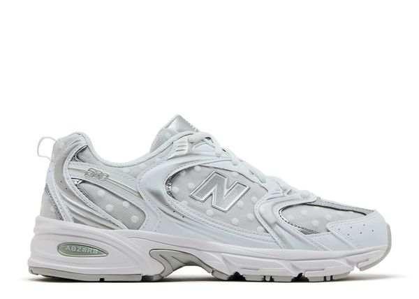 New Balance 530 Silver Metallic Polka Dots Side