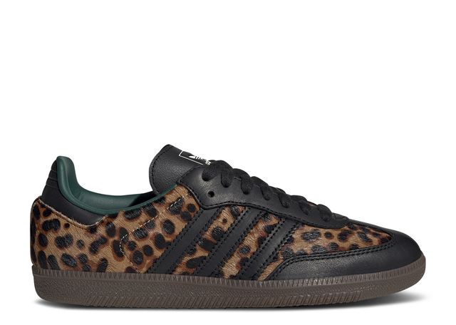 Adidas Samba OG Black Green Leopard 