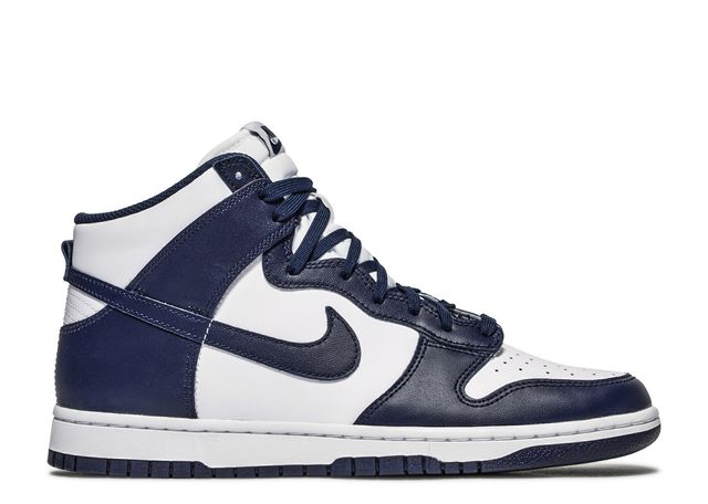 Nike Dunk High Midnight Navy Side